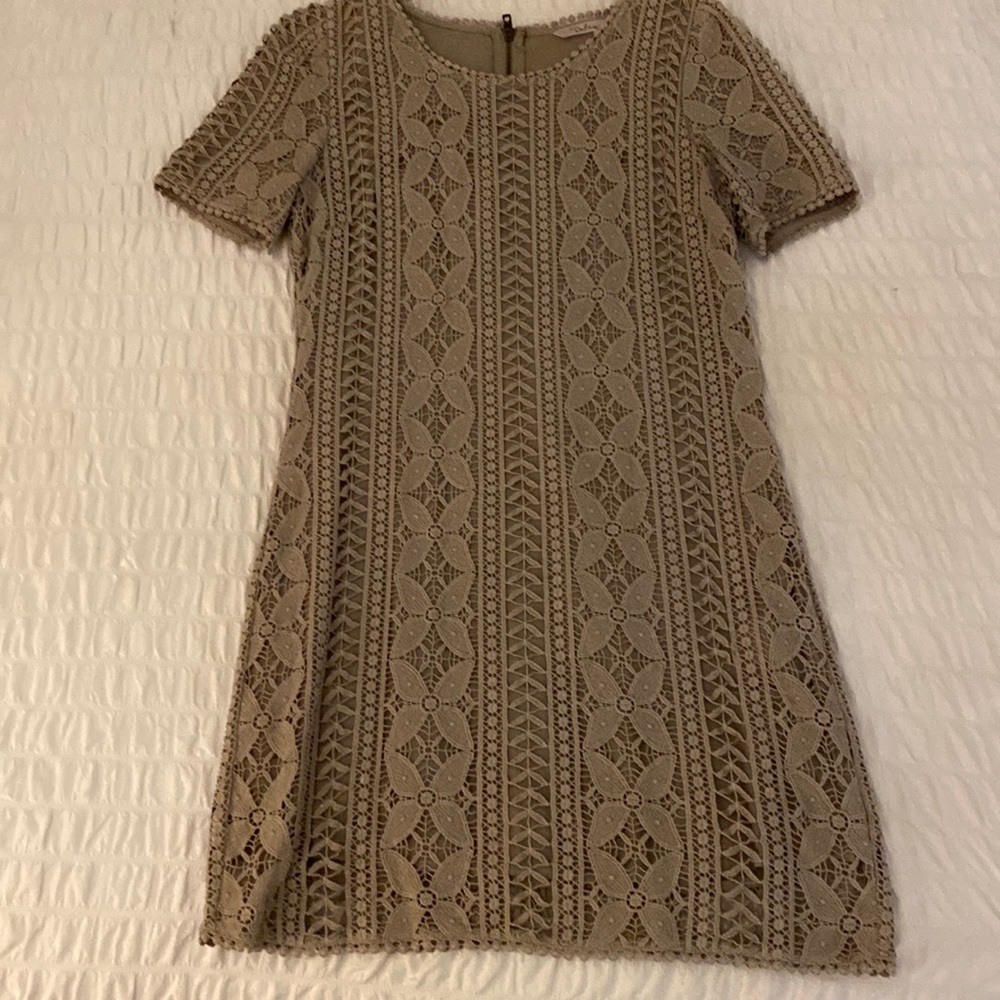 Tan dress from local boutique
